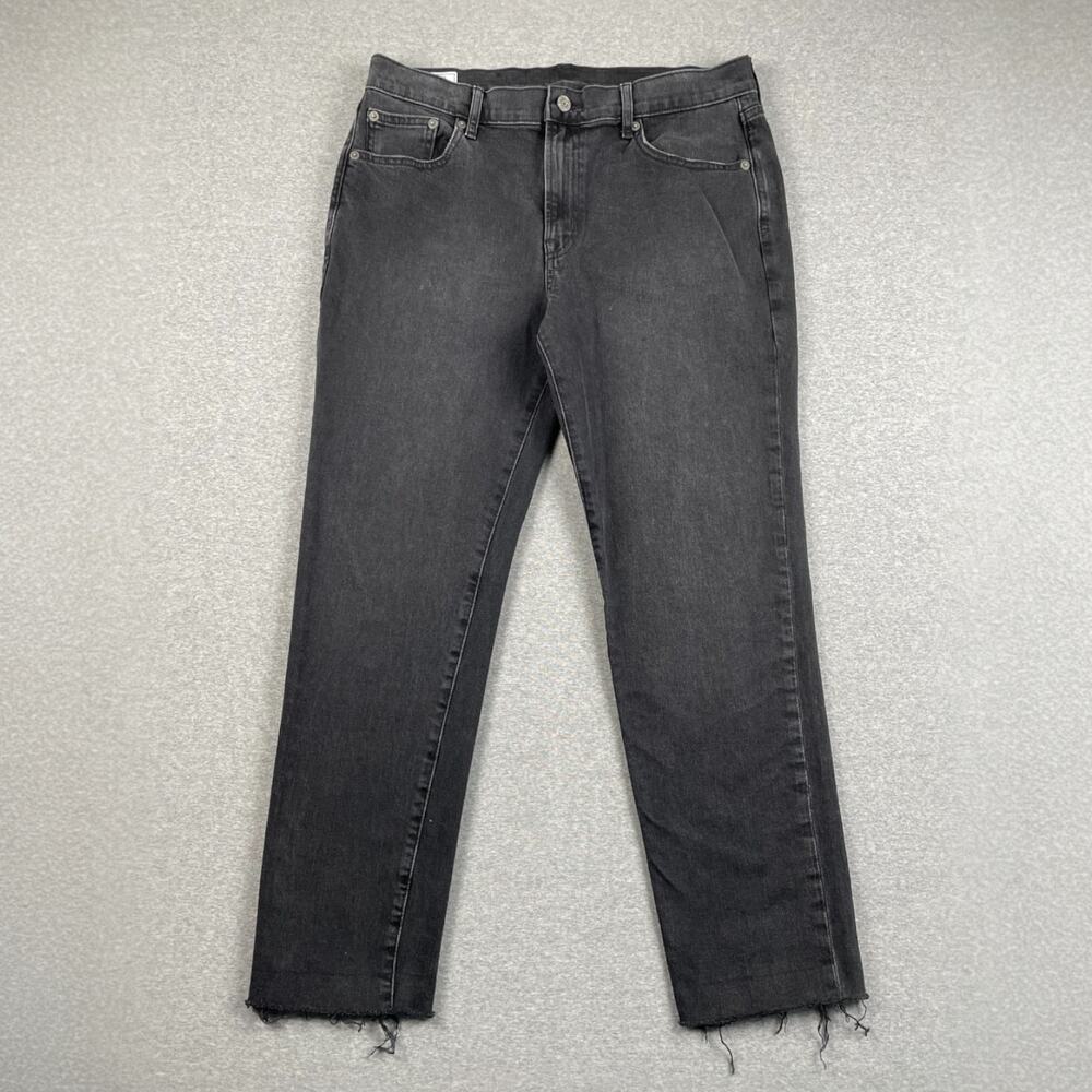 GAP Girlfriend Mid Ride Women's Black Ankle Jeans